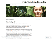 Tablet Screenshot of fairtradeinecuador.wordpress.com