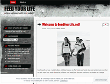 Tablet Screenshot of feedyourlives.wordpress.com