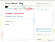 Tablet Screenshot of bryantwood.wordpress.com