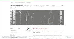 Desktop Screenshot of entertainment63.wordpress.com