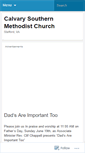 Mobile Screenshot of aboutcalvary.wordpress.com