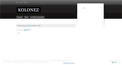 Desktop Screenshot of kolonez.wordpress.com