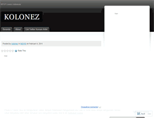 Tablet Screenshot of kolonez.wordpress.com