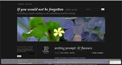Desktop Screenshot of dosomethingworthwriting.wordpress.com