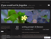 Tablet Screenshot of dosomethingworthwriting.wordpress.com