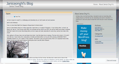 Desktop Screenshot of janiceonghl.wordpress.com