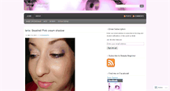 Desktop Screenshot of beautybeginner.wordpress.com