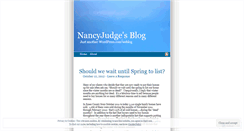 Desktop Screenshot of nancyjudge.wordpress.com