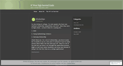 Desktop Screenshot of icwestsurvival.wordpress.com