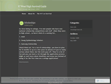 Tablet Screenshot of icwestsurvival.wordpress.com