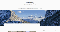 Desktop Screenshot of heatherw3.wordpress.com