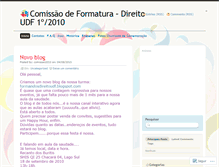 Tablet Screenshot of comissaodireito12010.wordpress.com