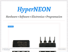 Tablet Screenshot of hyperneon.wordpress.com