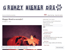 Tablet Screenshot of grumpywienerdog.wordpress.com