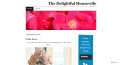 Desktop Screenshot of delightfulhousewife.wordpress.com