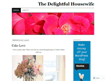 Tablet Screenshot of delightfulhousewife.wordpress.com