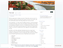 Tablet Screenshot of eatingankara.wordpress.com
