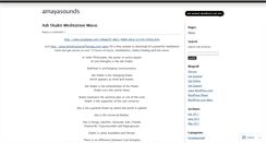 Desktop Screenshot of amayasounds.wordpress.com