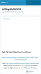 Mobile Screenshot of amayasounds.wordpress.com