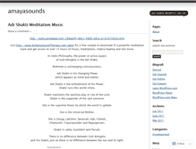 Tablet Screenshot of amayasounds.wordpress.com