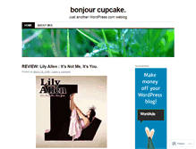 Tablet Screenshot of bonjourcupcake.wordpress.com