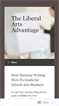 Mobile Screenshot of liberalartsadvantage.wordpress.com