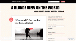 Desktop Screenshot of blondeview.wordpress.com