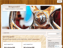 Tablet Screenshot of beingmrsdrd.wordpress.com