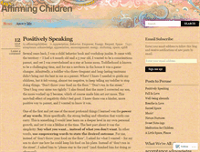 Tablet Screenshot of affirmingchildren.wordpress.com