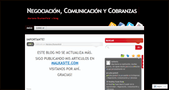 Desktop Screenshot of cobranzas.wordpress.com