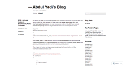 Desktop Screenshot of abdulyadi.wordpress.com