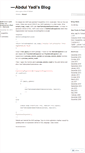 Mobile Screenshot of abdulyadi.wordpress.com