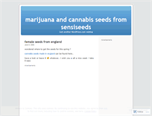 Tablet Screenshot of marijuanaseeds.wordpress.com