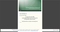 Desktop Screenshot of courslaurentbouvetsciencespo.wordpress.com
