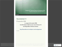 Tablet Screenshot of courslaurentbouvetsciencespo.wordpress.com