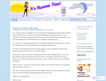 Tablet Screenshot of mammatime.wordpress.com