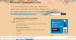 Desktop Screenshot of lescreationsdelisaetpriscillia.wordpress.com