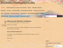 Tablet Screenshot of lescreationsdelisaetpriscillia.wordpress.com