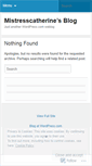 Mobile Screenshot of mistresscatherine.wordpress.com