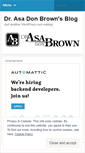 Mobile Screenshot of drasadonbrown.wordpress.com