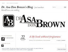 Tablet Screenshot of drasadonbrown.wordpress.com