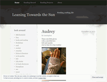 Tablet Screenshot of leaningtowardthesun.wordpress.com