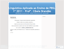 Tablet Screenshot of linguisticaaplicada.wordpress.com