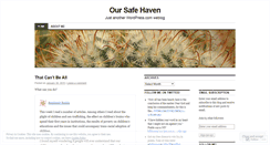 Desktop Screenshot of oursafehaven.wordpress.com
