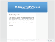 Tablet Screenshot of oldcountryvet.wordpress.com