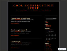 Tablet Screenshot of coolconstructionstuff.wordpress.com