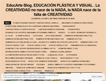 Tablet Screenshot of educaplastica.wordpress.com