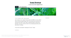 Desktop Screenshot of iowaavenue.wordpress.com