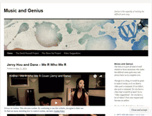 Tablet Screenshot of musicgenius.wordpress.com