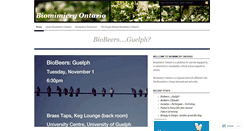 Desktop Screenshot of biomimicryontario.wordpress.com